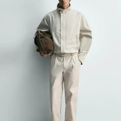 کاپشن چرمی مردانه F. Cazadora zara