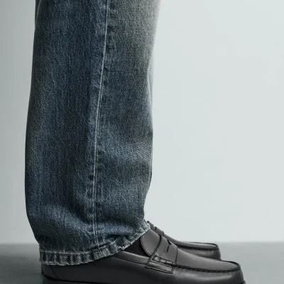 موکاسین چرمی با ماسک DERİ MASKELİ MAKOSEN zara