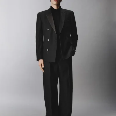 کاپشن چرم اصل مردانه Sastrería Blas zara