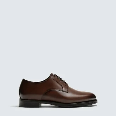 کفش رسمی مردانه چرم طبیعی با دوخت ظریف zara