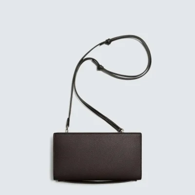 کیف پول بزرگ برجسته با بند متقاطع zara