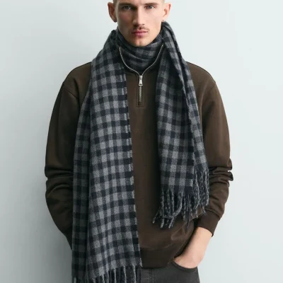 شال ابریشمی مردانه لوکس zara