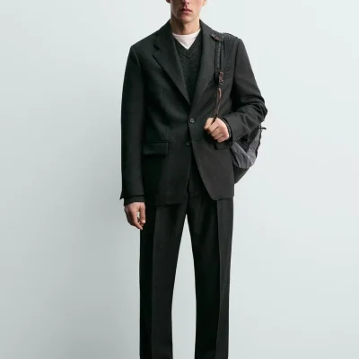 شلوار پارچه‌ای مردانه مدل ساسترریا zara