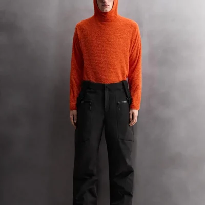 سویشرت پلار بافت دار با هود Zara Athleticz