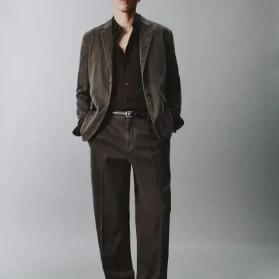 شلوار کت و شلواری جلوه کهنه zara