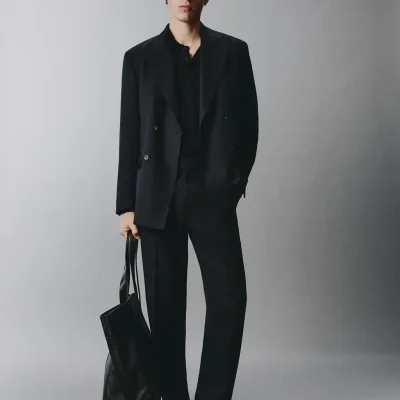 شلوار کتانی ست رگولار فیت zara