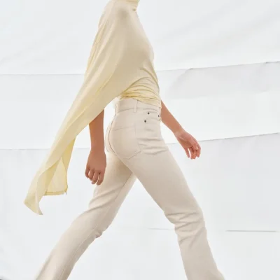 شلوار جین زنانه ZW COLLECTION کمر متوسط پایپه zara