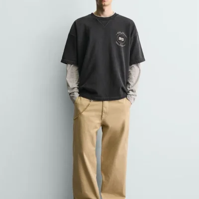 سویشرت جلوه محو با طرح اسب zara