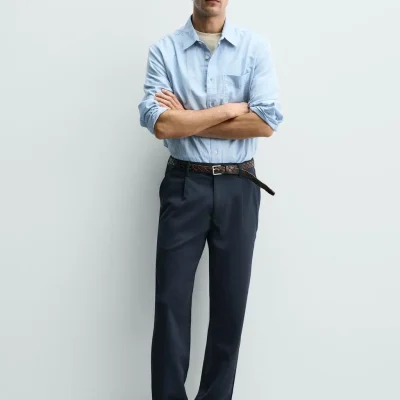 شلوار راسته راحت STRAIGHT FIT zara
