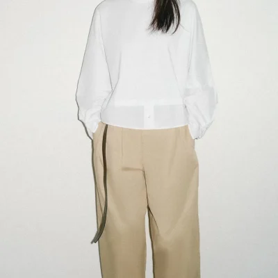 تی‌شرت پاپلین اورسایز zara