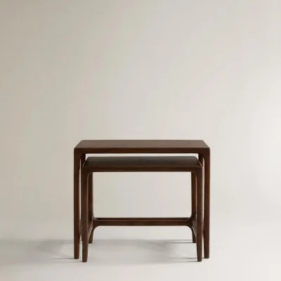 میز عسلی زیگون چوبی (ست ۲ عددی) zara