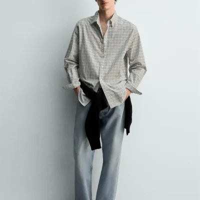 پیراهن چهارخانه LIMITED EDITION zara