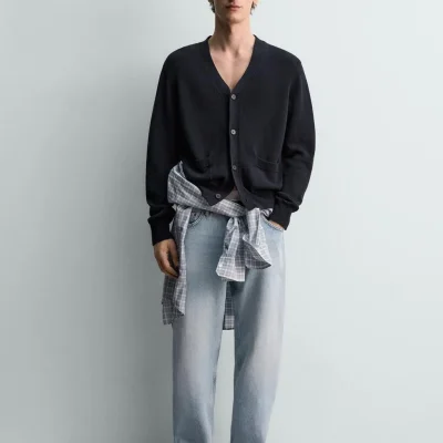 شلوار جین استریت فیت ویرایش محدود zara