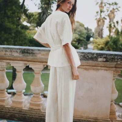 شلوار کتان زنانه مدل B.PANTALON زارا