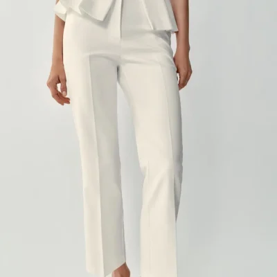 شلوار پارچه‌ای زنانه مدل T.PANTALON با دوخت تمیز زارا